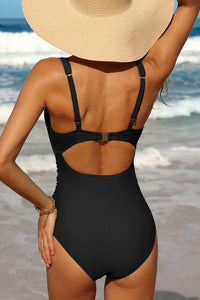 Tess Cutout One Piece Swimsuit - Black