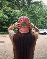 "The Girls Are Drinking Again" Distressed Trucker Cap