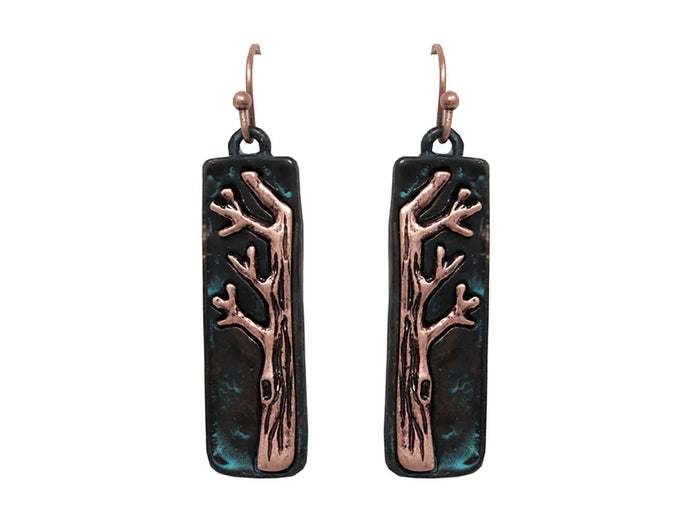 Patina Tree Earrings