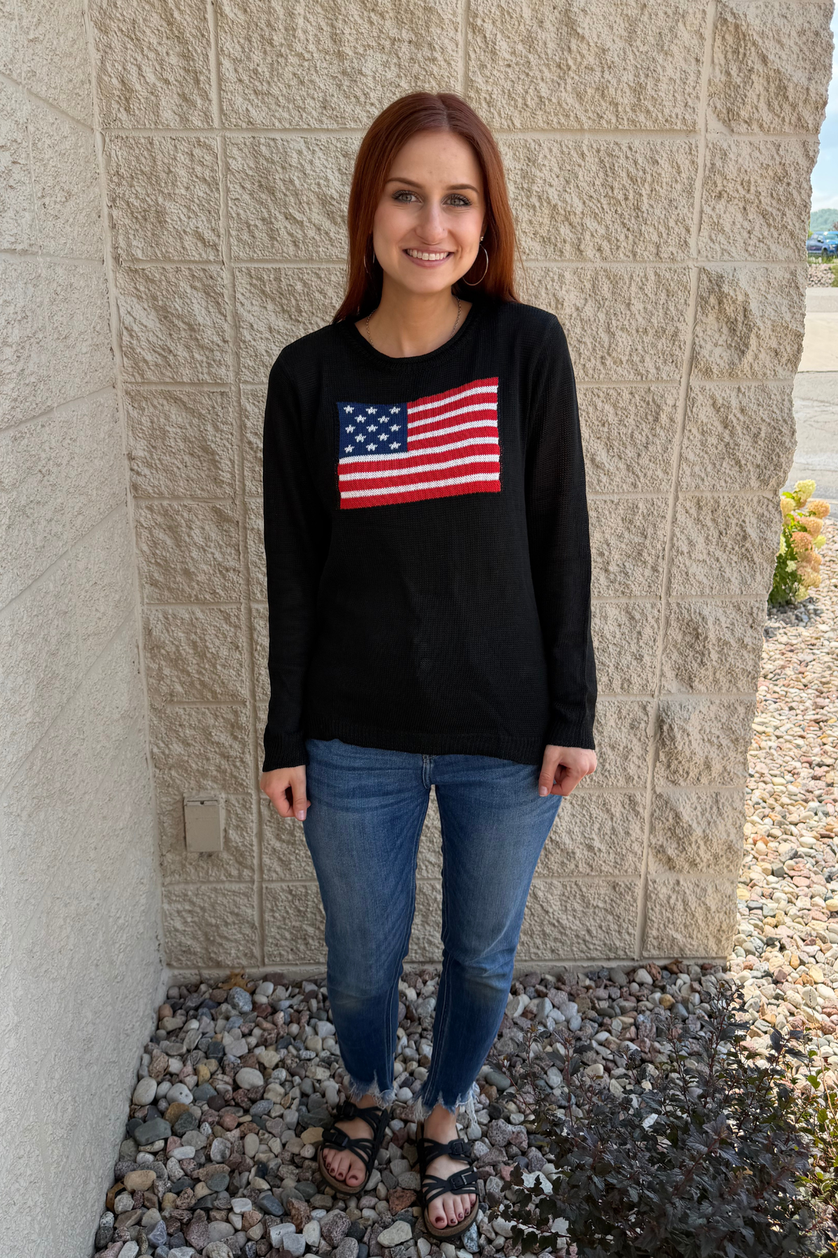 USA Flag Knit Sweater