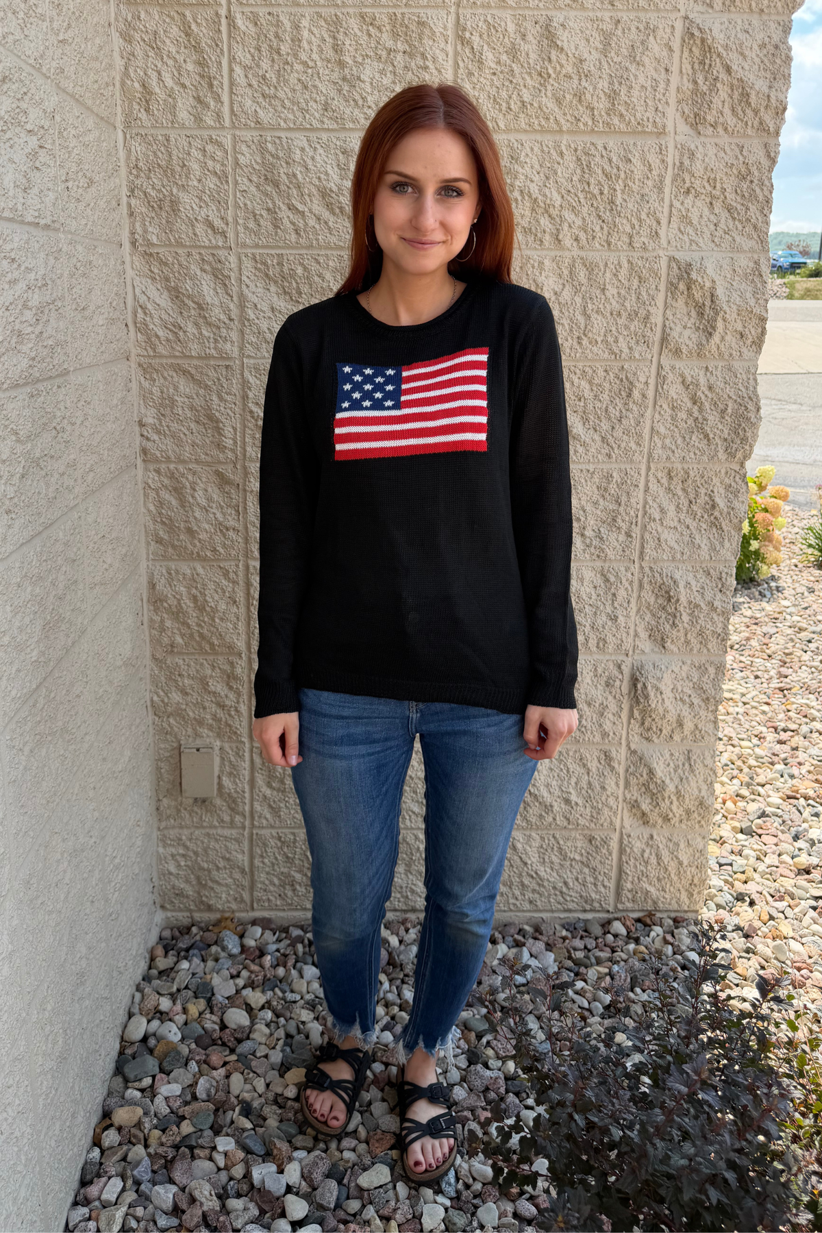 USA Flag Knit Sweater