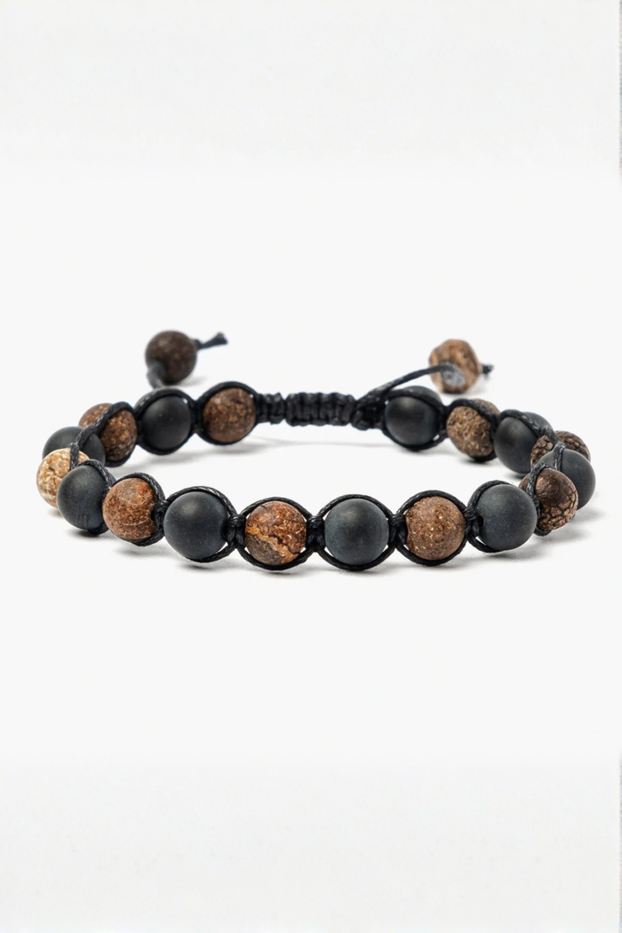 Men's Cracked Onyx Bracelet