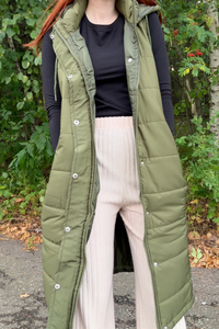 Arlene Long Puffer Vest