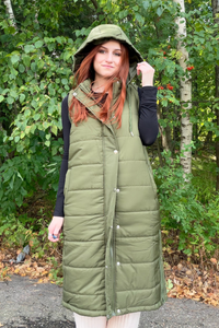 Arlene Long Puffer Vest