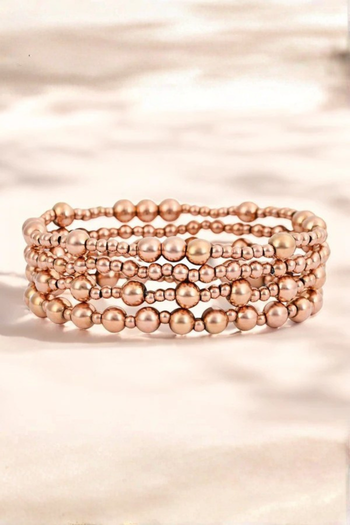 Rose Gold Serenity Bracelet Set
