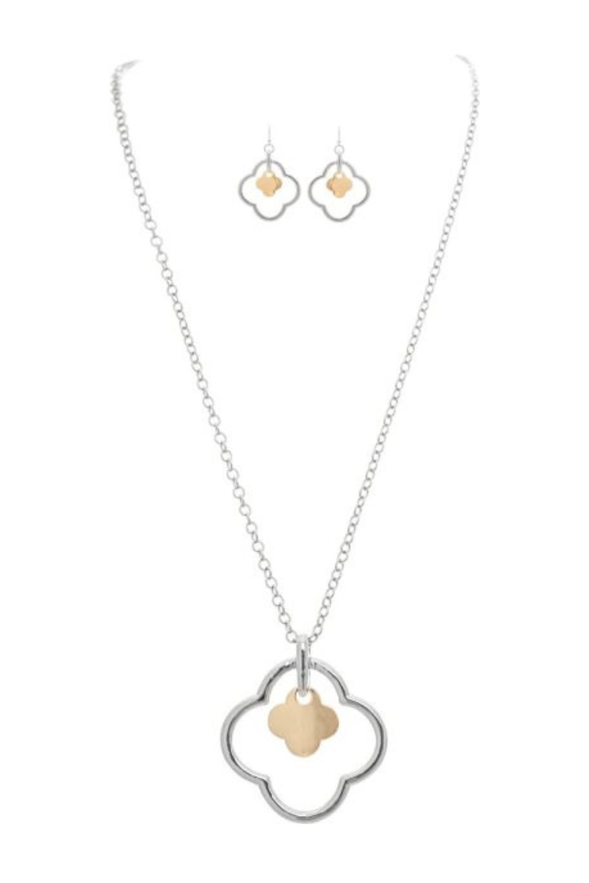 Two Tone Clover Jewelry Separates