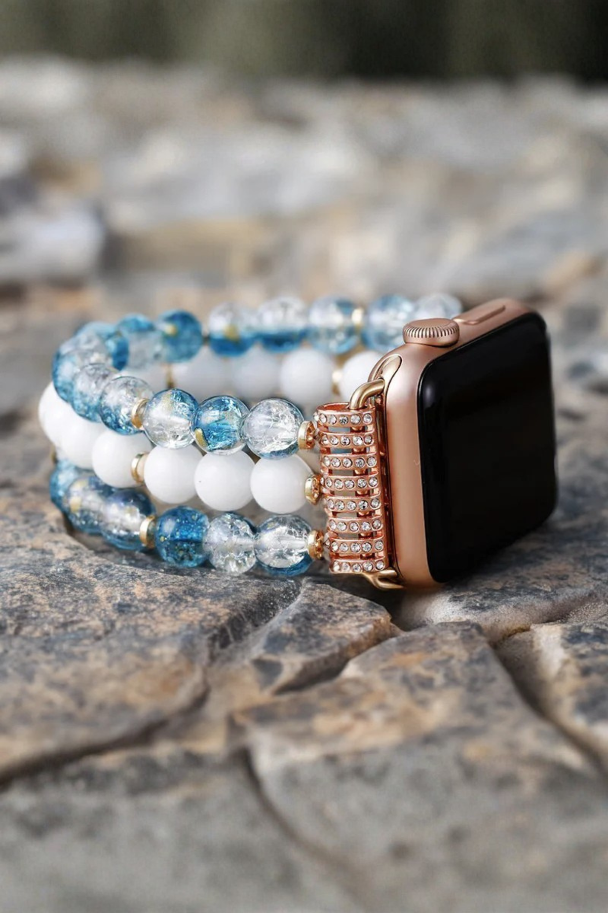 Crystal Jade Frost Stretch Watch Strap