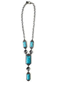 Turquoise Stone Pendant Necklace