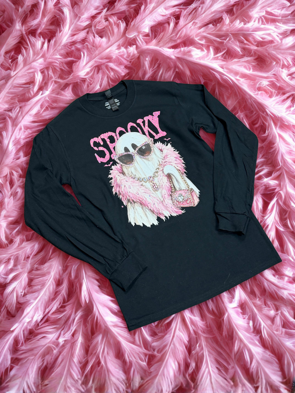 Spooky Glam Ghost Graphic Tee