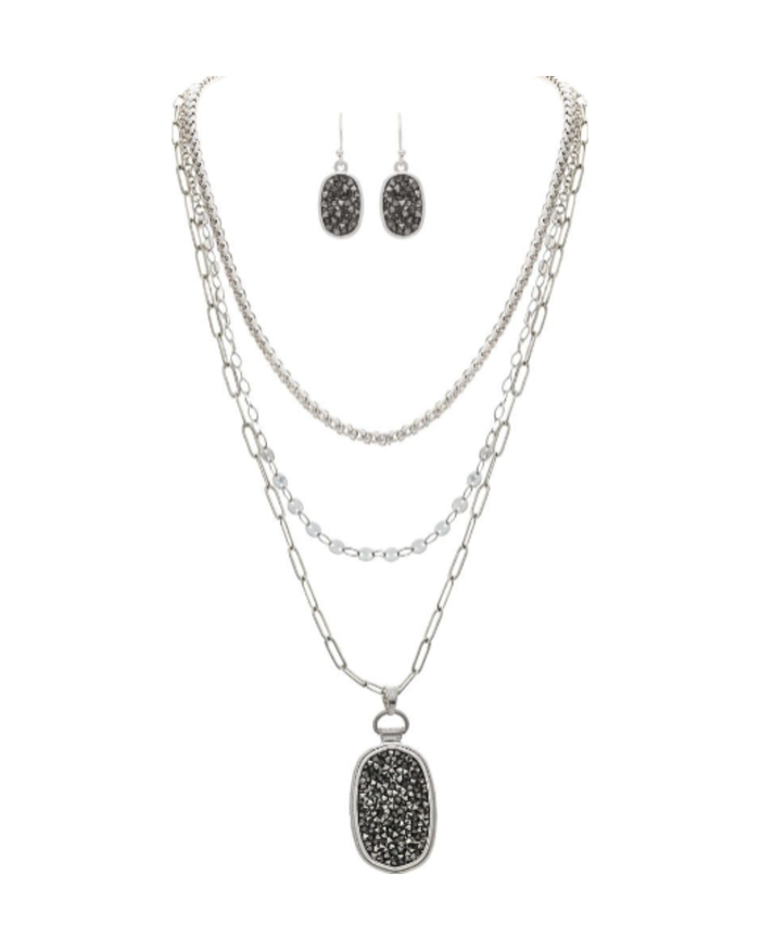 Gray Hematite Jewelry Set