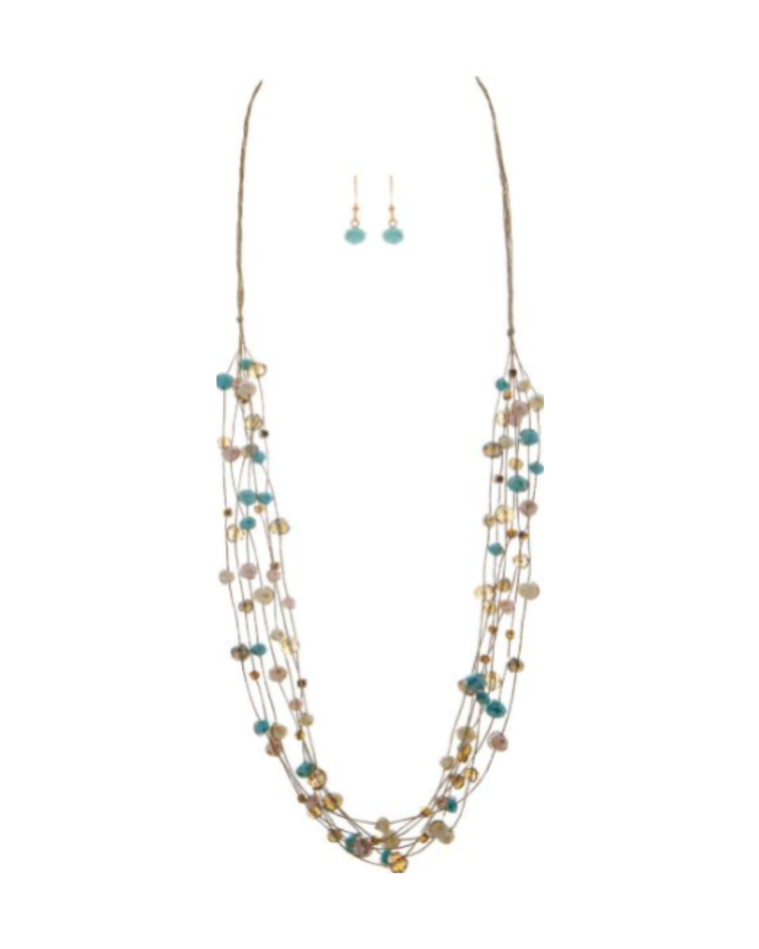 Multicolored Layered Necklace Separates