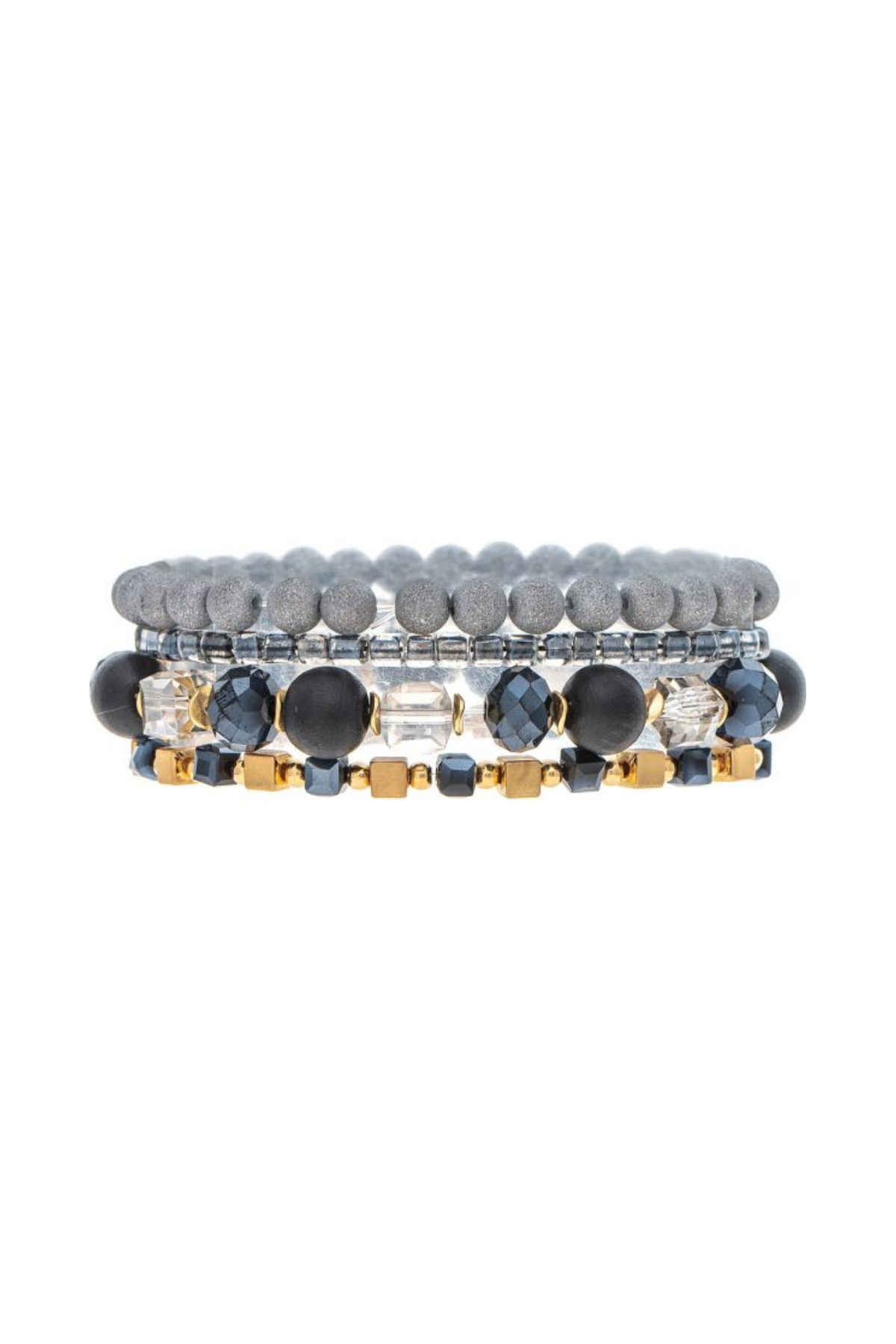 Gold & Black Bracelet Set