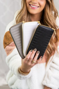 Este Woven Leather Wallet