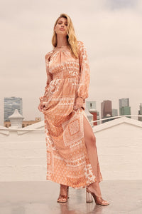 Lillian Paisley Patchwork Maxi Dress