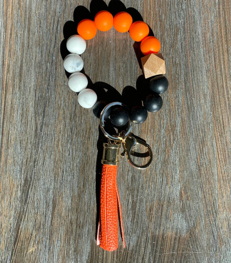 Amy Silicone Beaded Keychain Bracelet