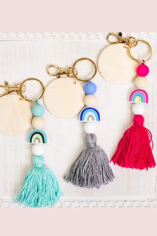 Nina Beaded Tassel Keychain