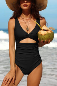 Tess Cutout One Piece Swimsuit - Black