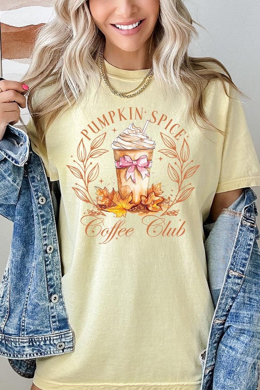 "Pumpkin Spice Coffee Club" Graphic Tee