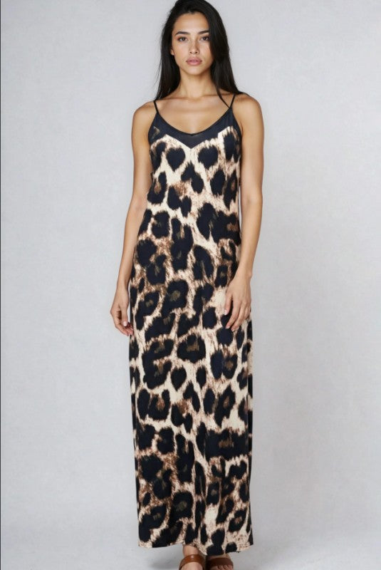 Beverly Animal Print Maxi Dress