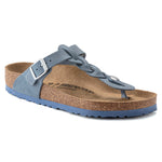 Birkenstock Gizeh Oiled Leather Braided Sandals - Dusty Blue (Regular/Wide)