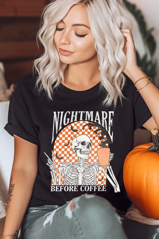 "Nightmare Before Coffee" Graphic Tee