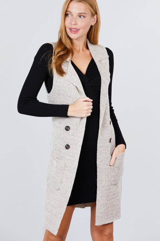 Paris Longline Sweater Vest