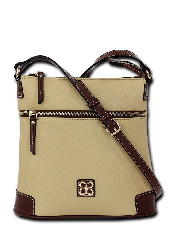 Belle Pebbled Leather Crossbody Bag