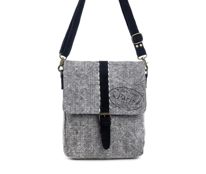 Paris Canvas Crossbody Bag