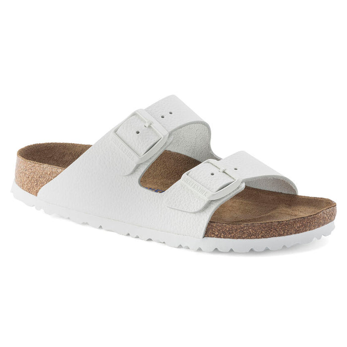 Birkenstock Arizona Soft Footbed Leather Sandals - White (Regular/Wide)