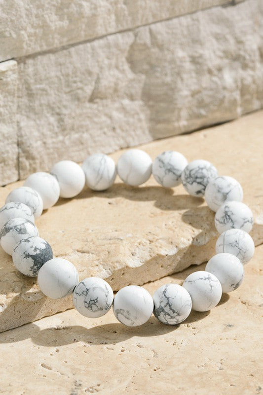 Howlite Beaded Bracelet