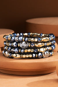 Layered Beaded Stretch Bracelet