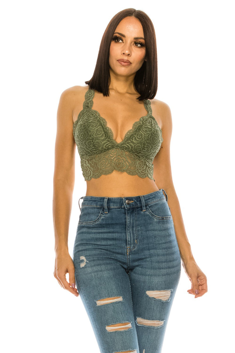 Claudia Lace Racerback Bralette