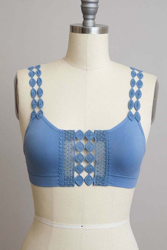 Lydia Lace Applique Bralette