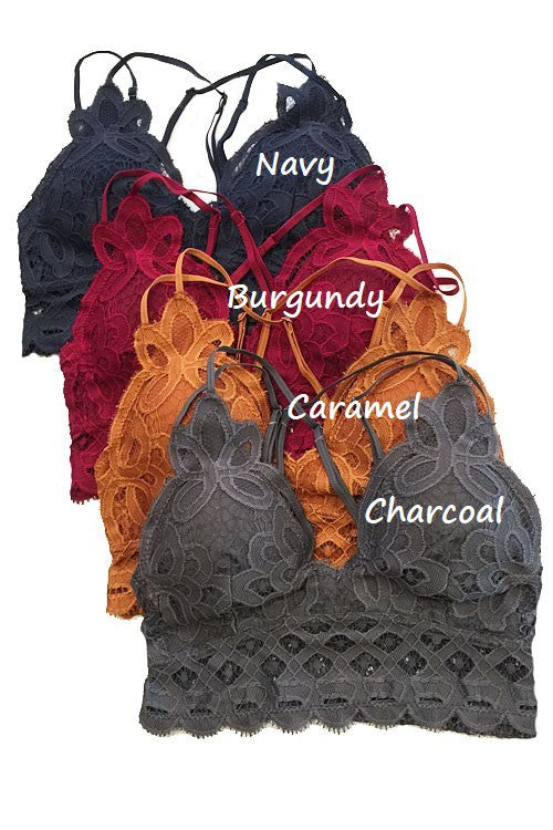 Maya Crochet Lace Padded Bralette