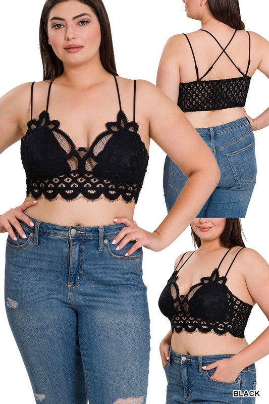 Diamond Crochet Lace Bralette