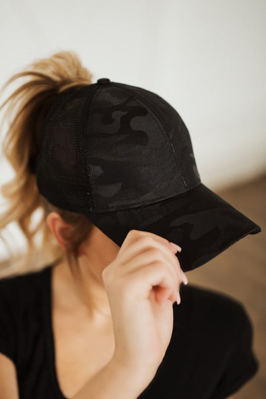 Liza Camo Print Cap