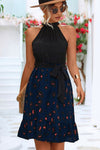 Liana Leopard Skirt Halter Dress