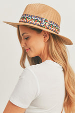 Hunter Aztec Band Woven Panama Hat