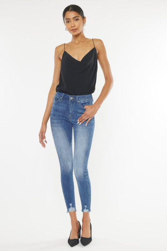 Brynn Mid Rise Super Skinny Jeans