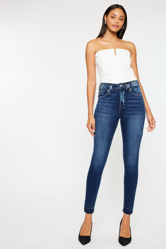 Saige High Rise Skinny Ankle Jeans