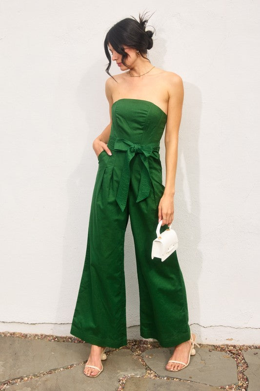 Camilla Strapless Wide Leg Bodysuit