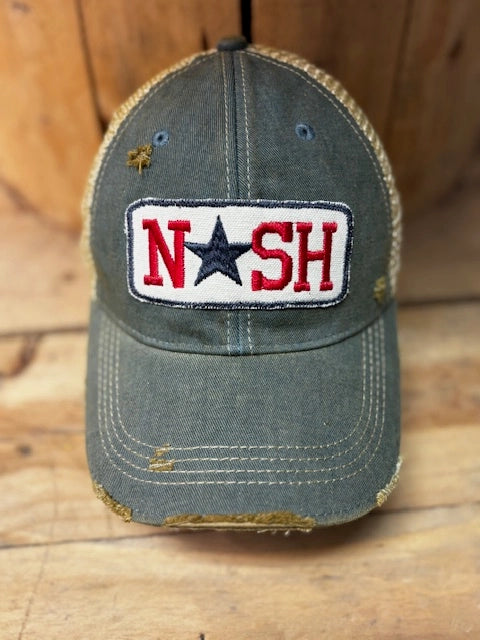 Nash Distressed Baseball Cap