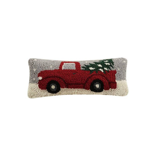 Holiday Truck Small Throw Pillow