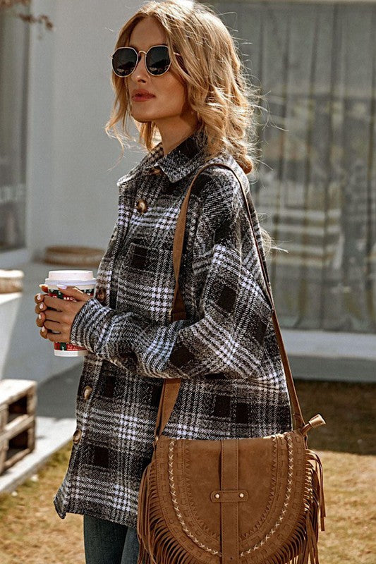 Eliza Plaid Oversized Shacket