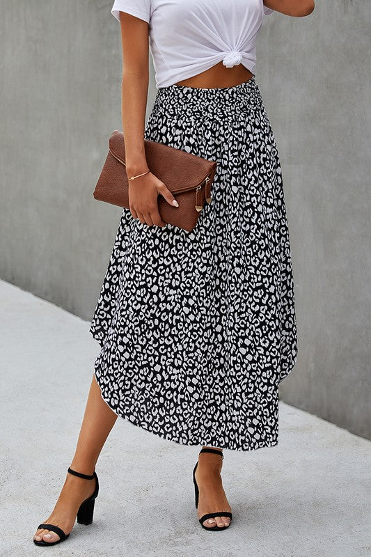 Adalyn Leopard Print Maxi Skirt