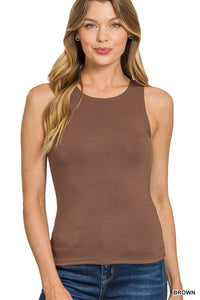 Becca Double-Layer Round Neck Tank