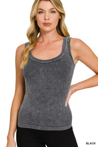 Brooke Mineral Wash Reversible Ribbed Tank