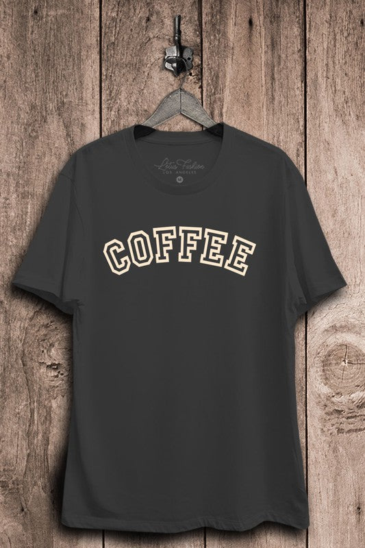 Coffee Graphic Tee - Dark Gray