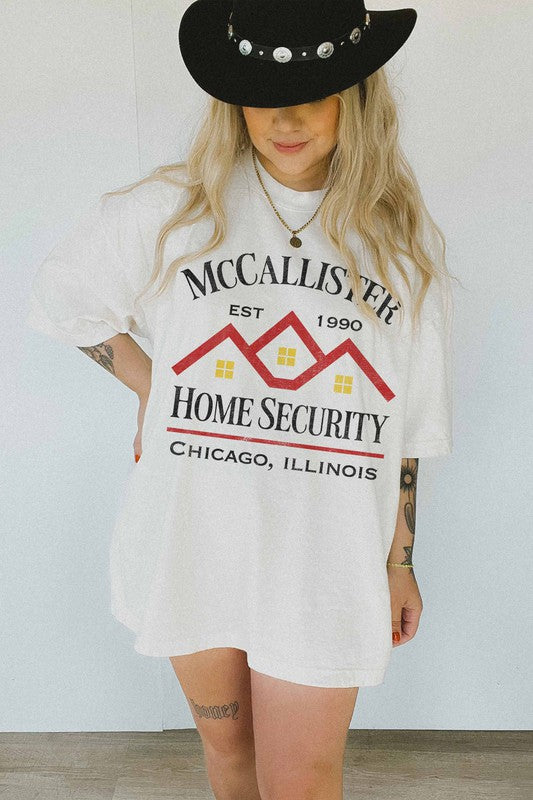 McCallister Home Security Oversized Graphic Tee