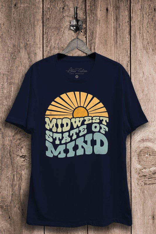 Midwest State of Mind Graphic Tee - Navy
